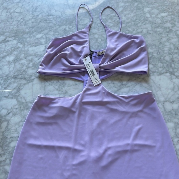 Alice + Olivia Havana Sleeveless Cut Out Minidress - Picture 4 of 11